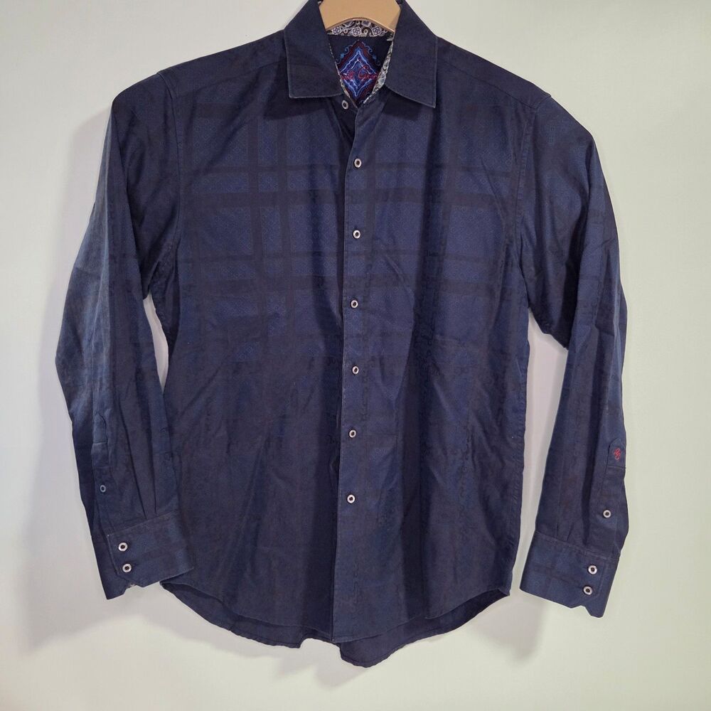 Robert Graham long-sleeve button-down sport shirt Medium Purple